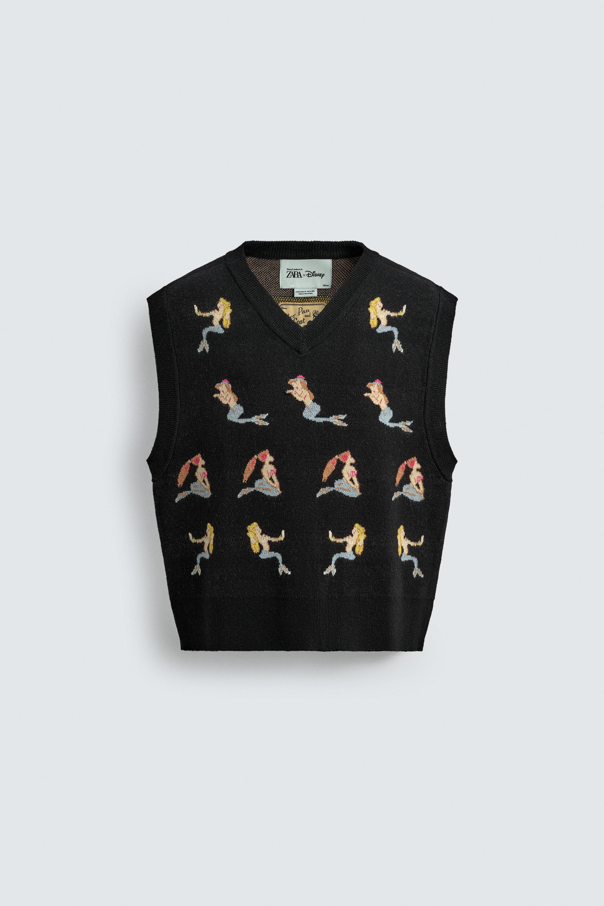 KNIT VEST THE MERMAIDS PETER PAN HARRY LAMBERT FOR ZARA X DISNEY